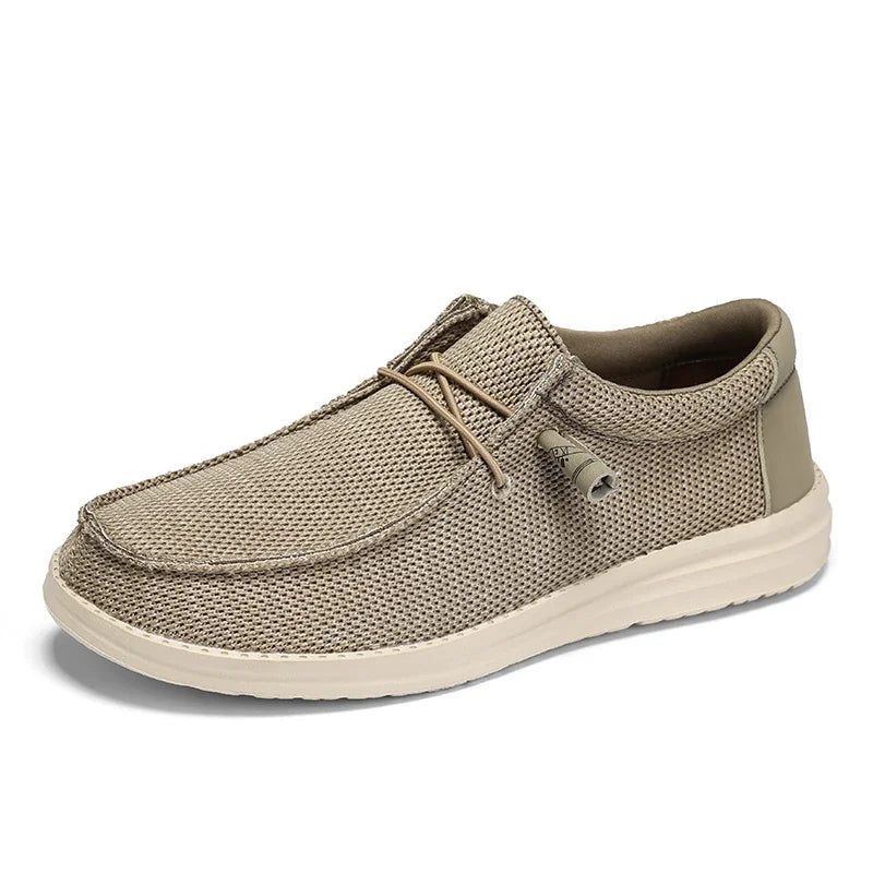 Mænd Slip On Canvas Sko Loafers Mest Populære Prime - Sort