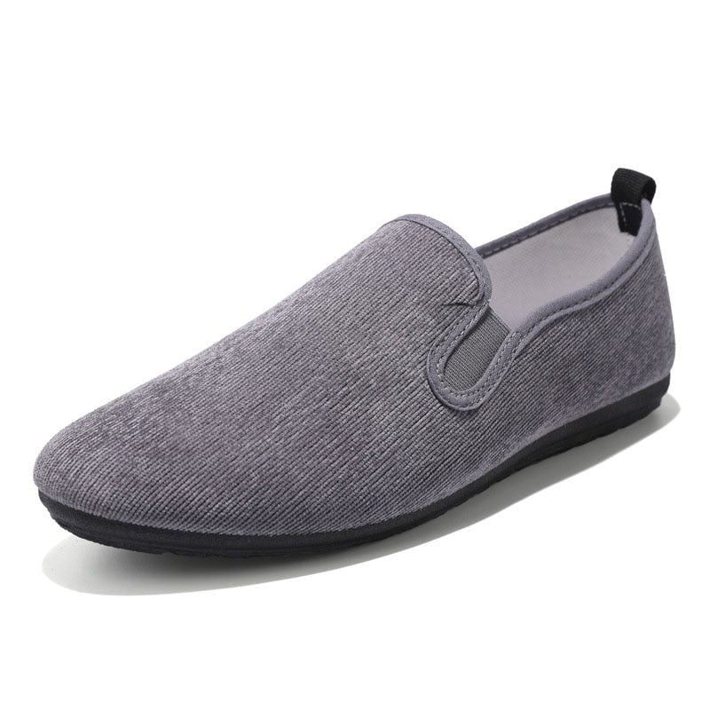 Sko Mænd Mode Åndbar Canvas Sko Casual Alsidige Loafers - Sort