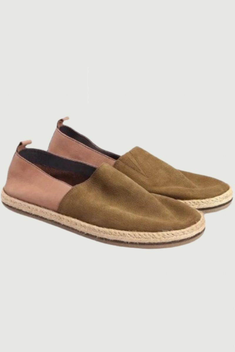 Sommer Åndbar Ægte Læder Loafers Mænd Slip-on Daily Casual Flat Shoes Mandlige Vintage