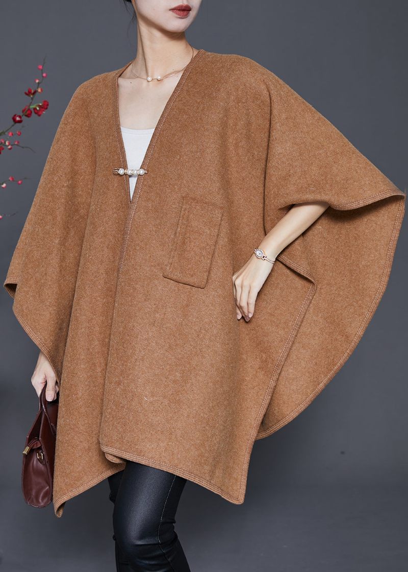 Camel Uld Cardigans Oversized Vinter