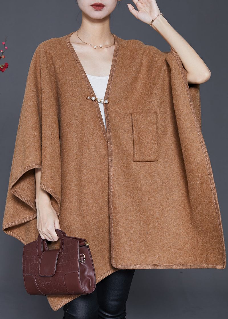 Camel Uld Cardigans Oversized Vinter - Dame cardigans