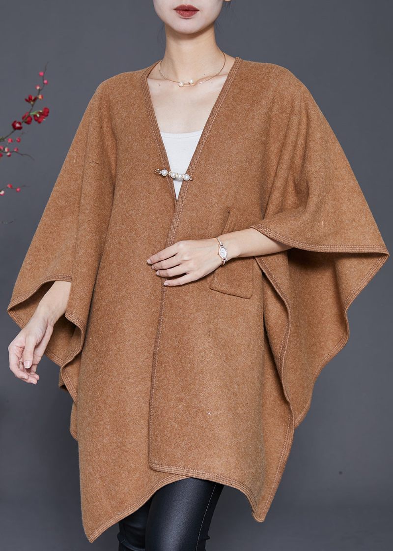 Camel Uld Cardigans Oversized Vinter - Dame cardigans