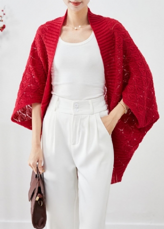 Moderød Oversized Hollow Out Knit Cardigan Fall