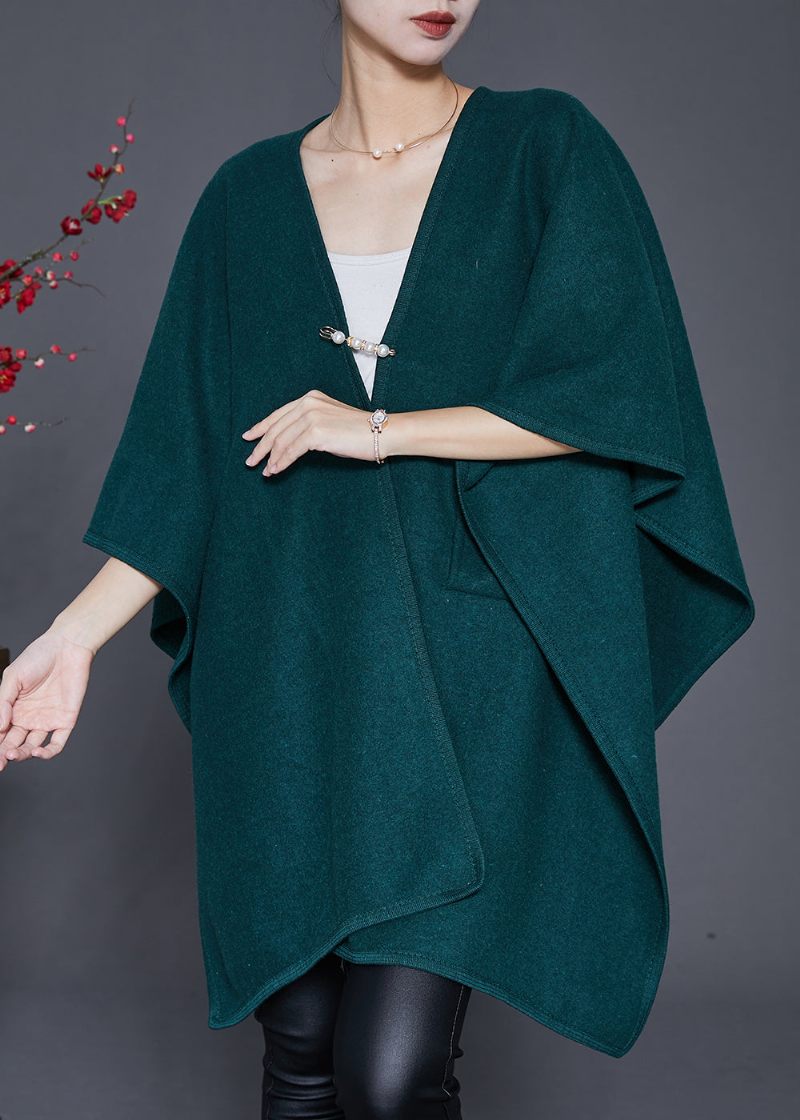 Stil Blackish Green Oversized Ulden Cardigan Vinter - Dame cardigans