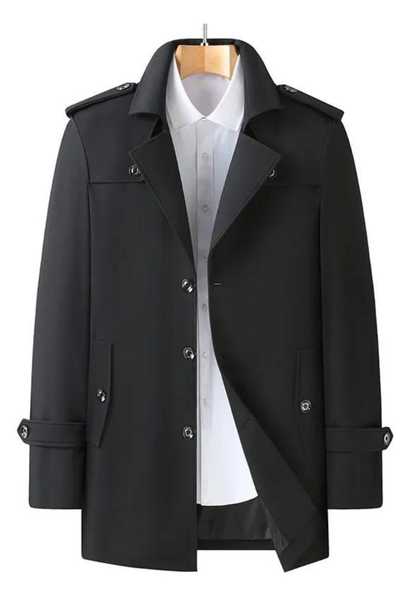 Efterår Business Casual Suit Krave Trench Coat