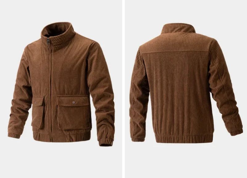 Herre Fløjlsjakke Windbreaker Camping Man Frakke Taktisk Beklædning Opvarmning Casual Windbreak Outdoor Cardigan Frakker - Sort