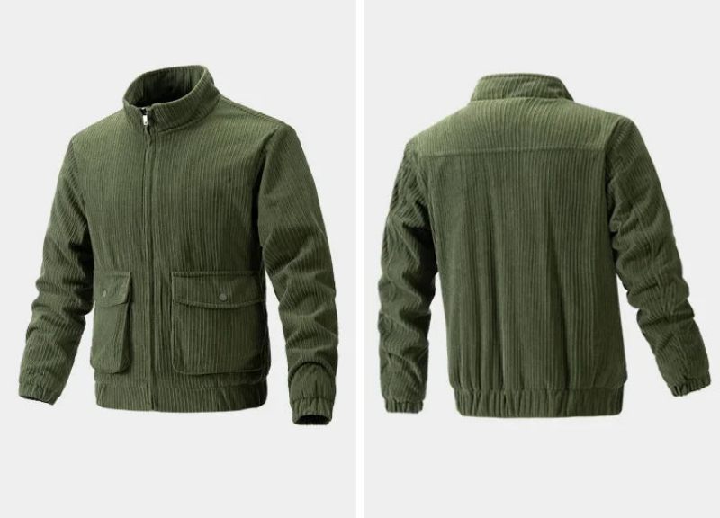 Herre Fløjlsjakke Windbreaker Camping Man Frakke Taktisk Beklædning Opvarmning Casual Windbreak Outdoor Cardigan Frakker - Sort