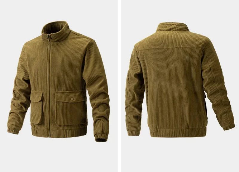 Herre Fløjlsjakke Windbreaker Camping Man Frakke Taktisk Beklædning Opvarmning Casual Windbreak Outdoor Cardigan Frakker - Sort