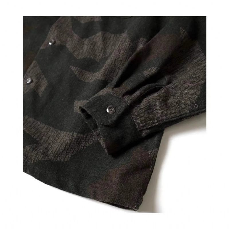 Mænd Eksklusiv Højkvalitets Camo Military Casual Jakke Frakke - Grøn