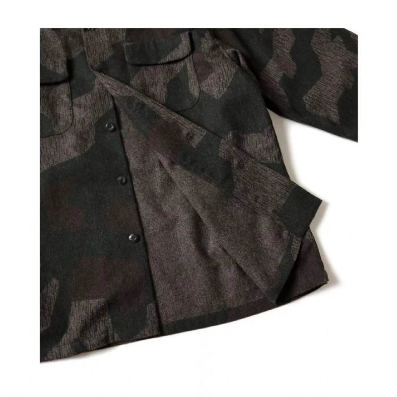 Mænd Eksklusiv Højkvalitets Camo Military Casual Jakke Frakke - Grøn