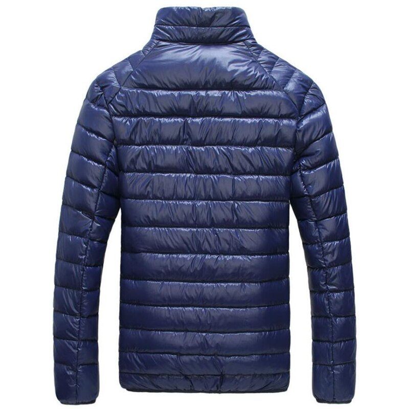 Ultralet 90 % Hvid Andedunsjakke Mænd Chaqueta Hombre Vindtæt Casual Parka Ultralight Tynde Mænds Jakker Str. M-3xl - Sort