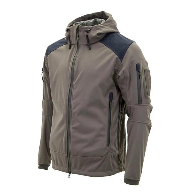 Vinter Soft Shell Tactical Jakke Mænd Fleece Hætte Military Combat Jakker Outdoor - Militærgrøn