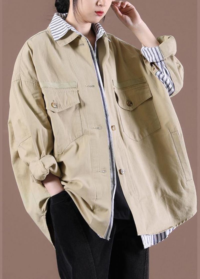 2024 Spring Khaki Fake Two Coats - Sort