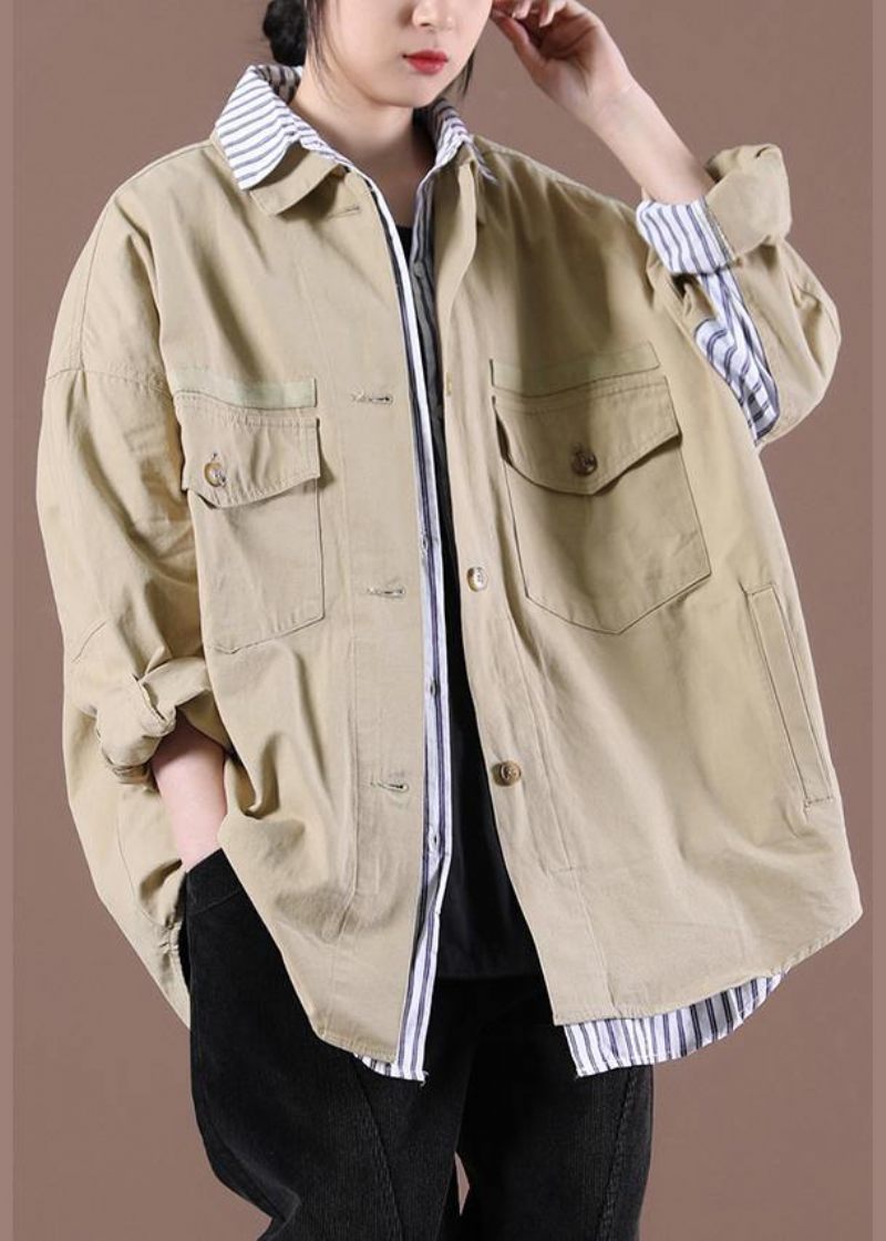 2024 Spring Khaki Fake Two Coats - Sort