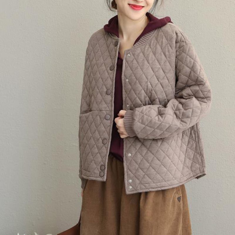 Casual Korea Style Short Thicken Coat Ny Løs Jakke Til Kvinder