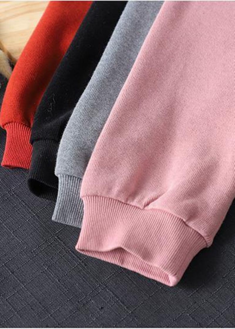 Fransk Pink Tøj Til Kvinder Form V-hals Button Down Spring Frakker - Pink