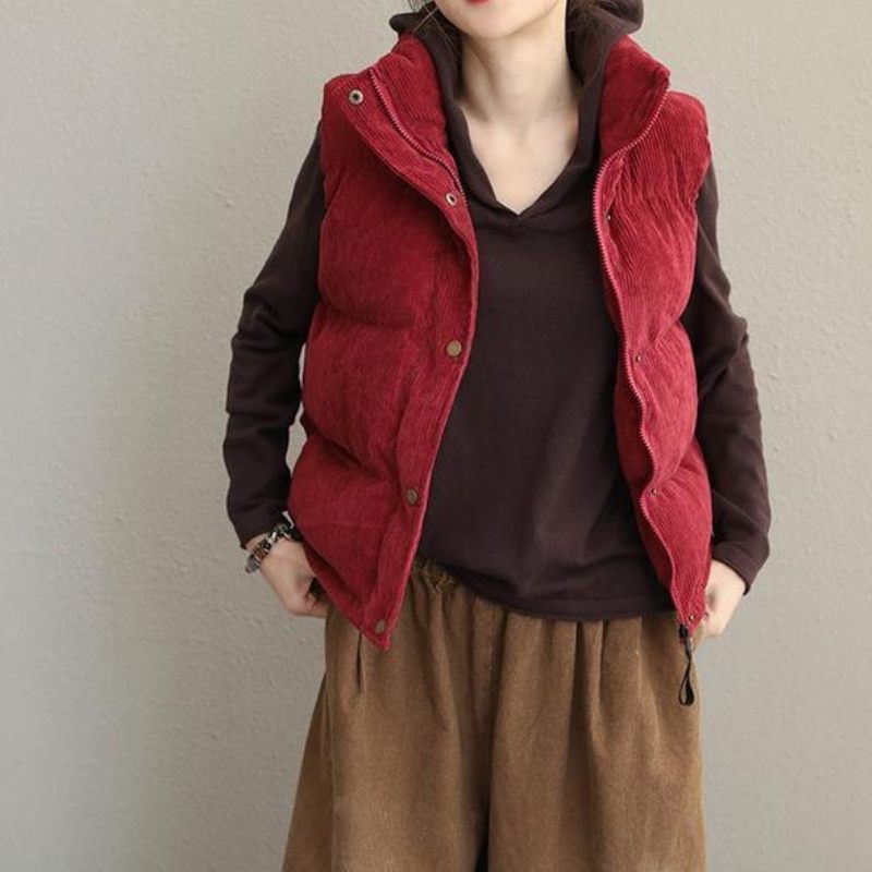 Thicken Warm Casual Vest Dame Vinter Toppe - Dame vinterfrakker