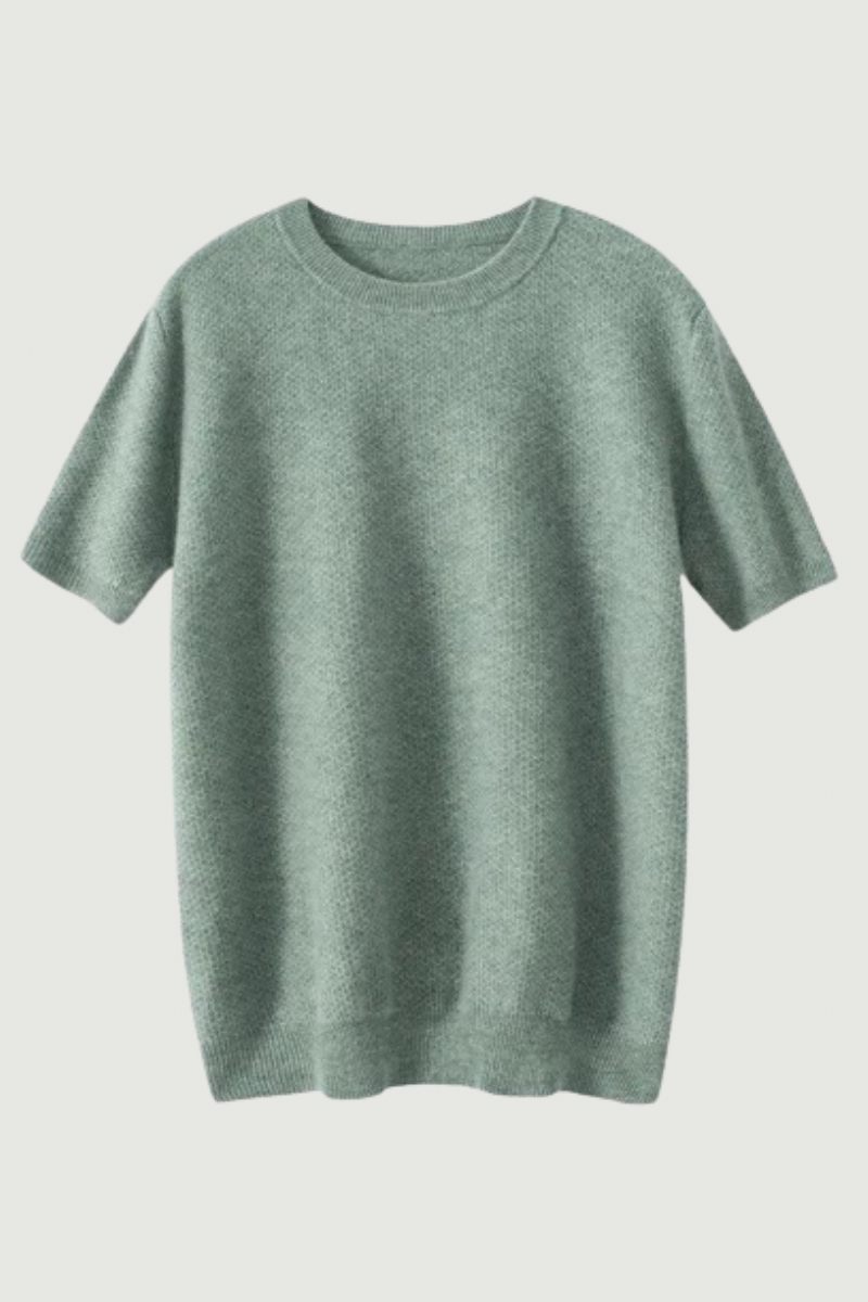 Cashmere Trøjer Til Mænd Med O-hals Forår Ny T-shirt Strikket Undertrøje Til Avanceret Løs Vest Top