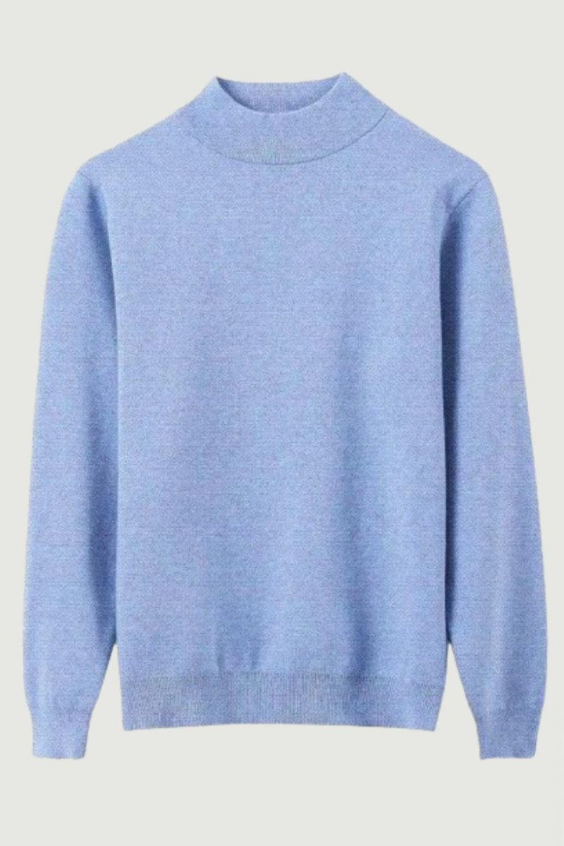 Efterår Vinter Herretøj Herre Halv Højhals Solid Komfortabel Pullover Sweater Bund