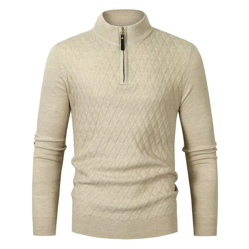 Mænd Efterår/vinter Alsidig Slim Sweater - Creme