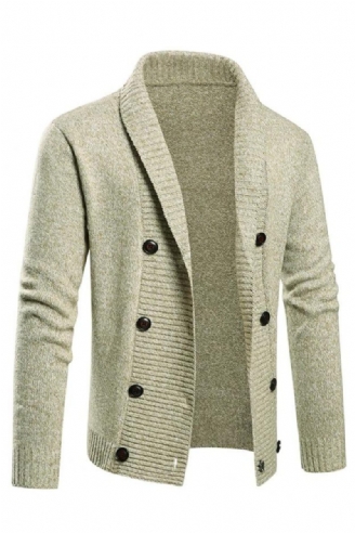 Mænd Vinter Holde Varmen Strikketrøje Slim Fit Dobbeltradet Casual Cardigan Sweater Strik Frakker