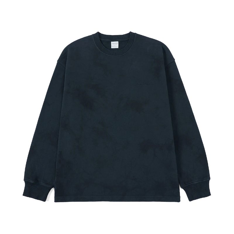 Spring Oversize Dark Sweatshirts Hættetrøjer Pullovere - Marine Blå