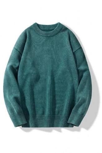 Strikkede Vintage Sweatere Til Mænd Casual Løs Solid Tyk Varm Jumper Herre Rullekrave Vinter Pullover Sweater