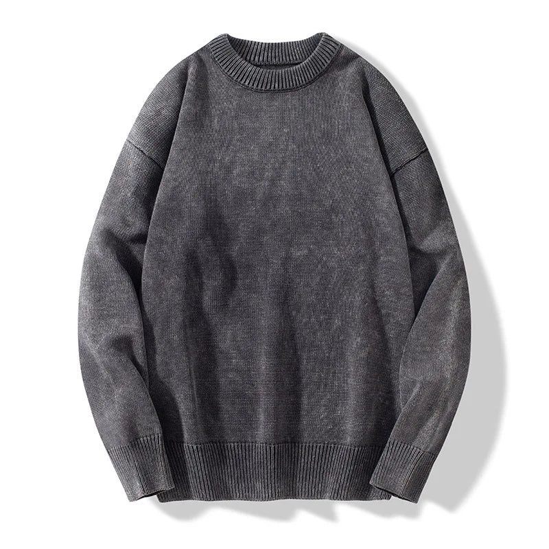 Strikkede Vintage Sweatere Til Mænd Casual Løs Solid Tyk Varm Jumper Herre Rullekrave Vinter Pullover Sweater - Mørkegrøn