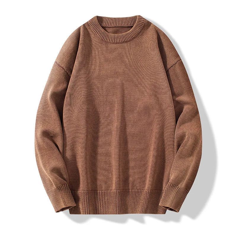 Strikkede Vintage Sweatere Til Mænd Casual Løs Solid Tyk Varm Jumper Herre Rullekrave Vinter Pullover Sweater - Mørkegrøn