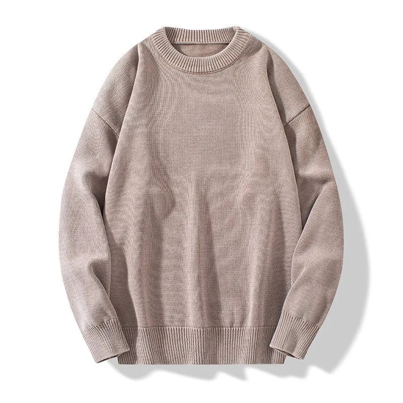 Strikkede Vintage Sweatere Til Mænd Casual Løs Solid Tyk Varm Jumper Herre Rullekrave Vinter Pullover Sweater - Mørkegrøn