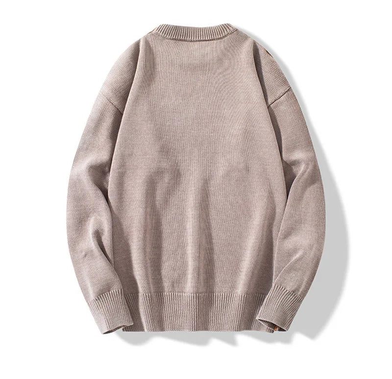 Strikkede Vintage Sweatere Til Mænd Casual Løs Solid Tyk Varm Jumper Herre Rullekrave Vinter Pullover Sweater - Mørkegrøn