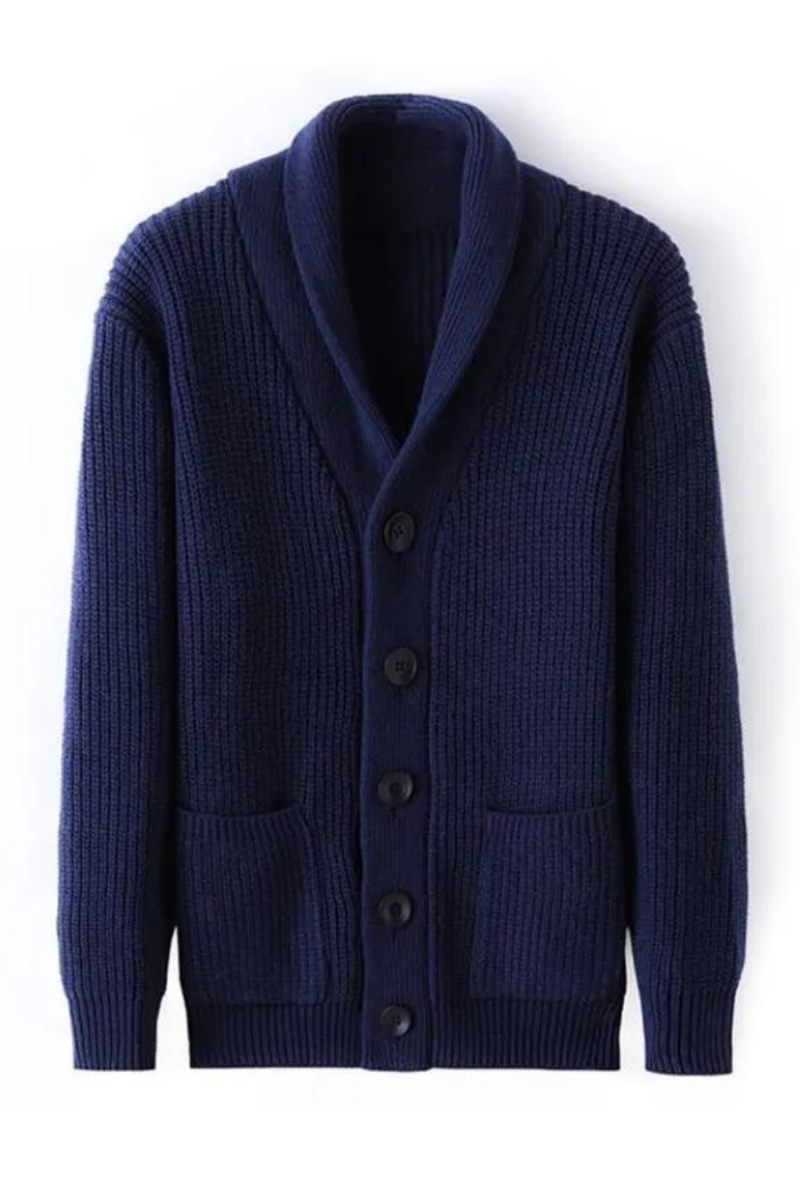 Vinter Cardigan Mand Tykke Varm Cashmere Vintertrøje Mænd Tøj Outwear Business Casual Strik