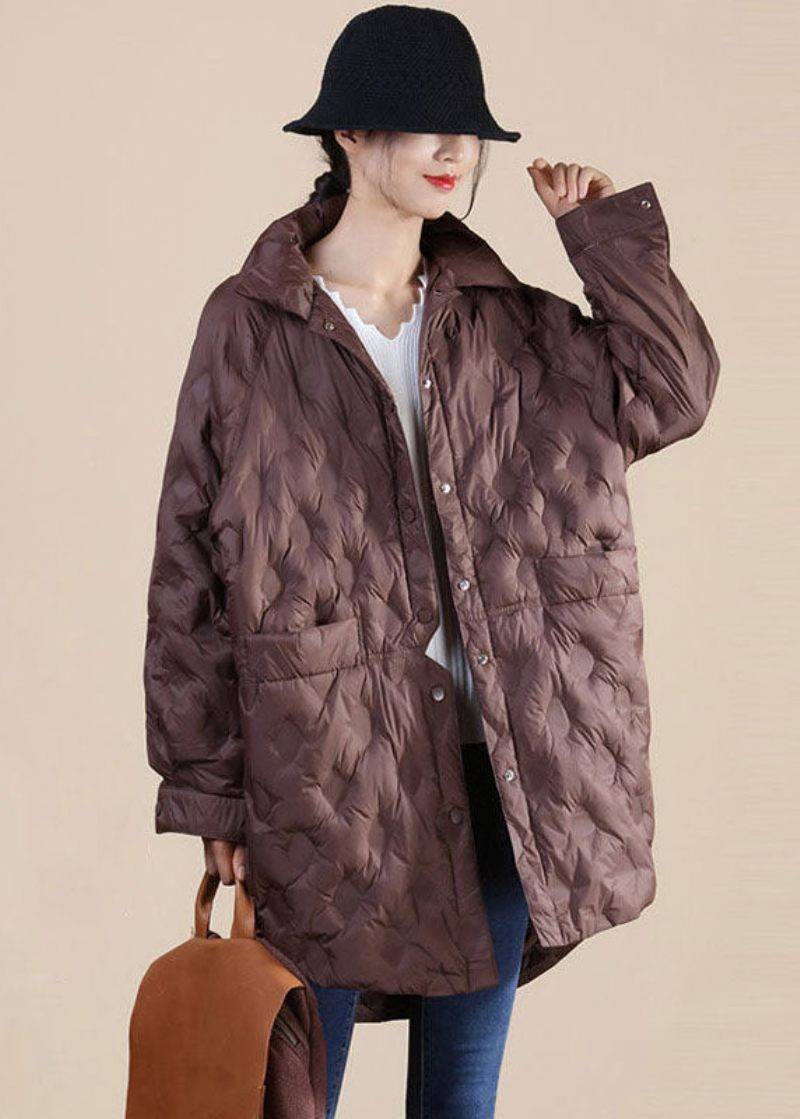 Chokolade Andedun Canada Goose Jakke Stand Krave Lommer Vinter