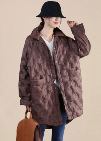 Chokolade Andedun Canada Goose Jakke Stand Krave Lommer Vinter