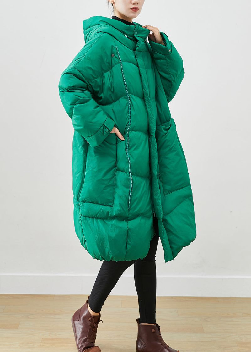 Elegant Grøn Oversize Tyk Andedun Canada Goose Jakke Vinter - Dame dunjakker