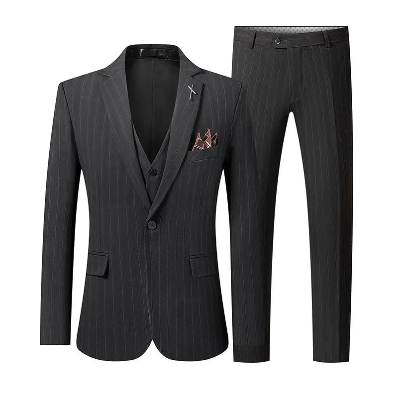 Mænd British Slim Formel Klassisk Gentleman Blazer Mand Solid Casual Suits - Lysegrå