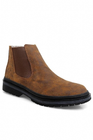 Ægte Læder Ankel Chelsea Støvler Mænd Botas Autumn Winter Boot