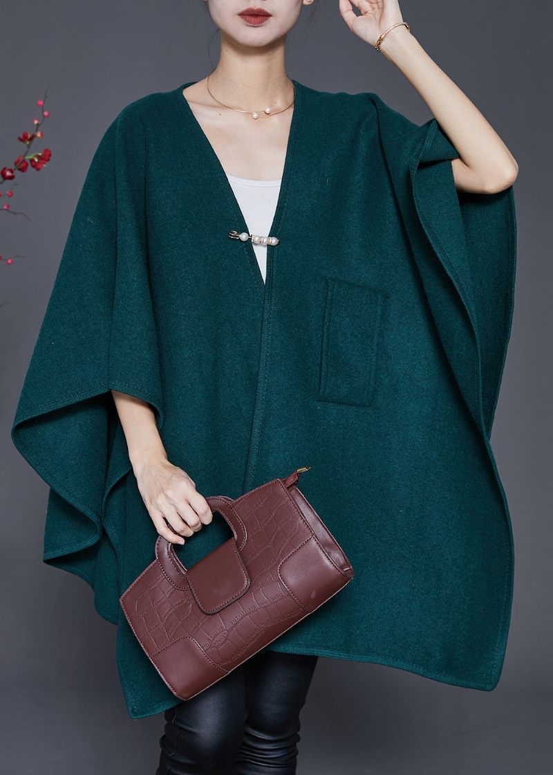 Stil Blackish Green Oversized Ulden Cardigan Vinter