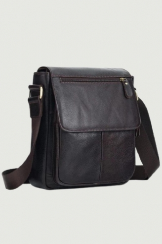 Ægte Læder Mænd Vintage Håndtasker Flap Mænds Skuldertasker Casual Messenger Tasker Crossbody Taske