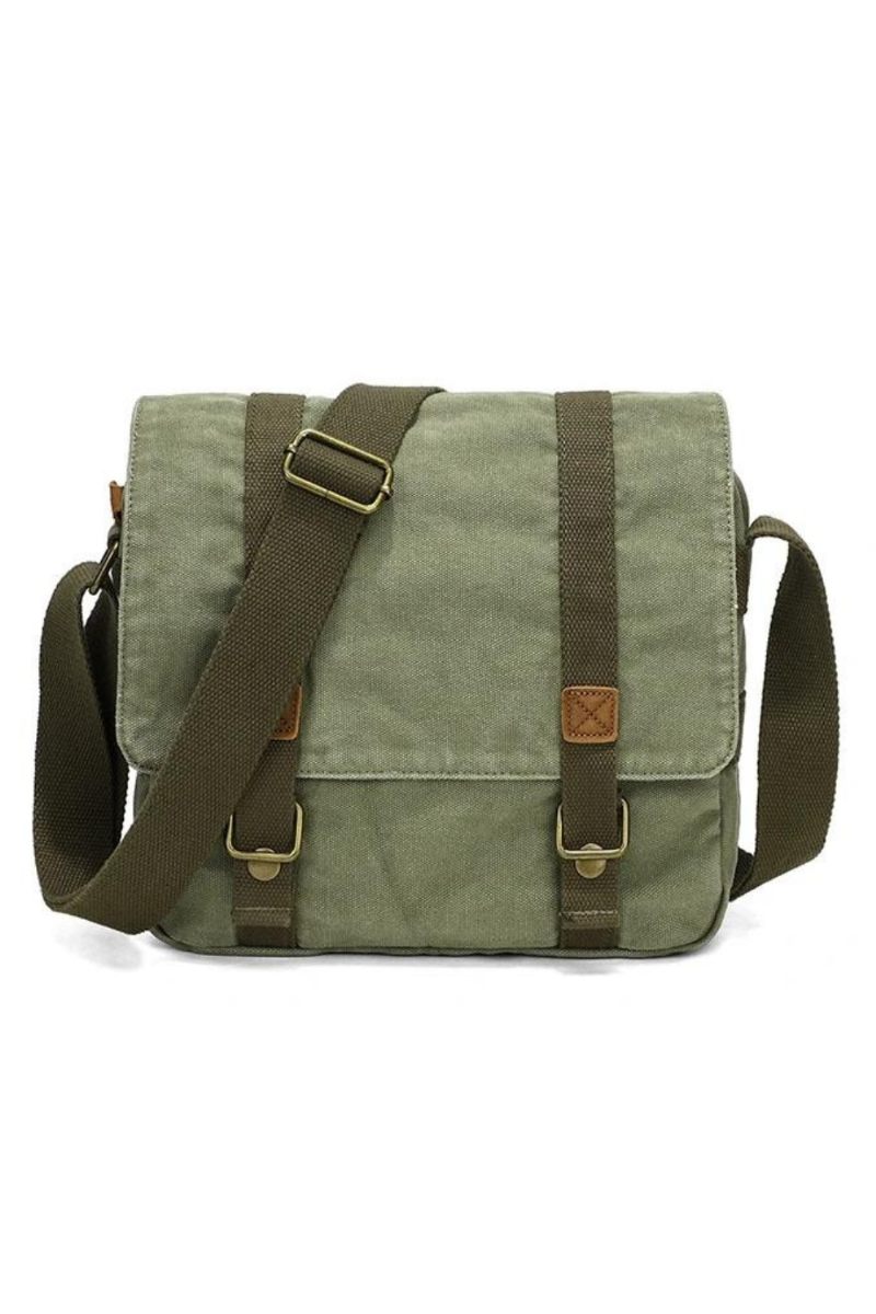 Canvas Taske Retro Skuldertaske Trend Afslappet Mænds Håndtaske Crossbody