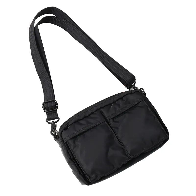 Crossbody Taske Casual Nylon Mænd Skuldertaske Vandtæt Messenger Bag Mini Bag Designer - Sort