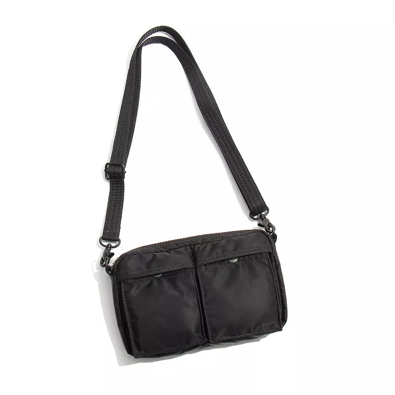 Crossbody Taske Casual Nylon Mænd Skuldertaske Vandtæt Messenger Bag Mini Bag Designer - Sort