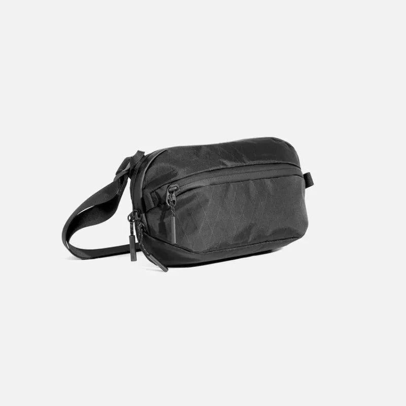 Funktionel Vandtæt Afslappet Brysttaske Single Shoulder Crossbody-taske - Sort