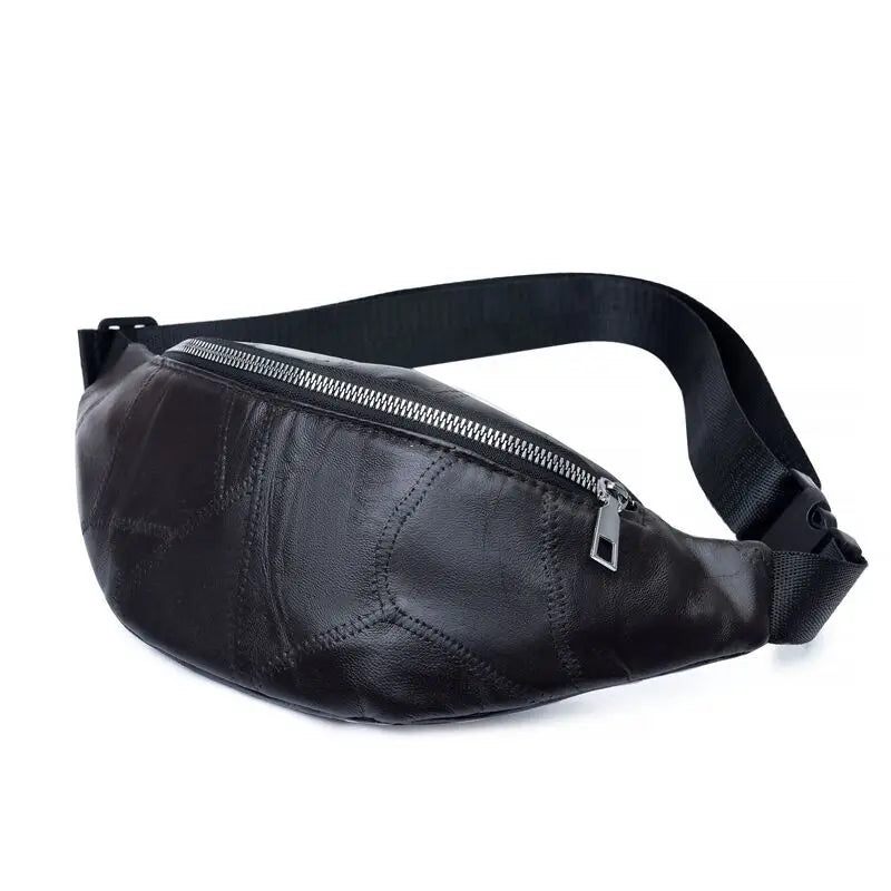 Kvinder Læderpose Sac Fanny Pack Sac Femme Packs Taljepakke Brysttaske - Blå