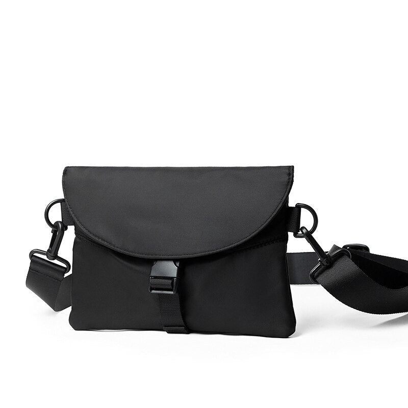 Mænd Messenger Bag Oxford Crossbody Tasker Business Soft Håndtasker Mini Håndtaske - Sort