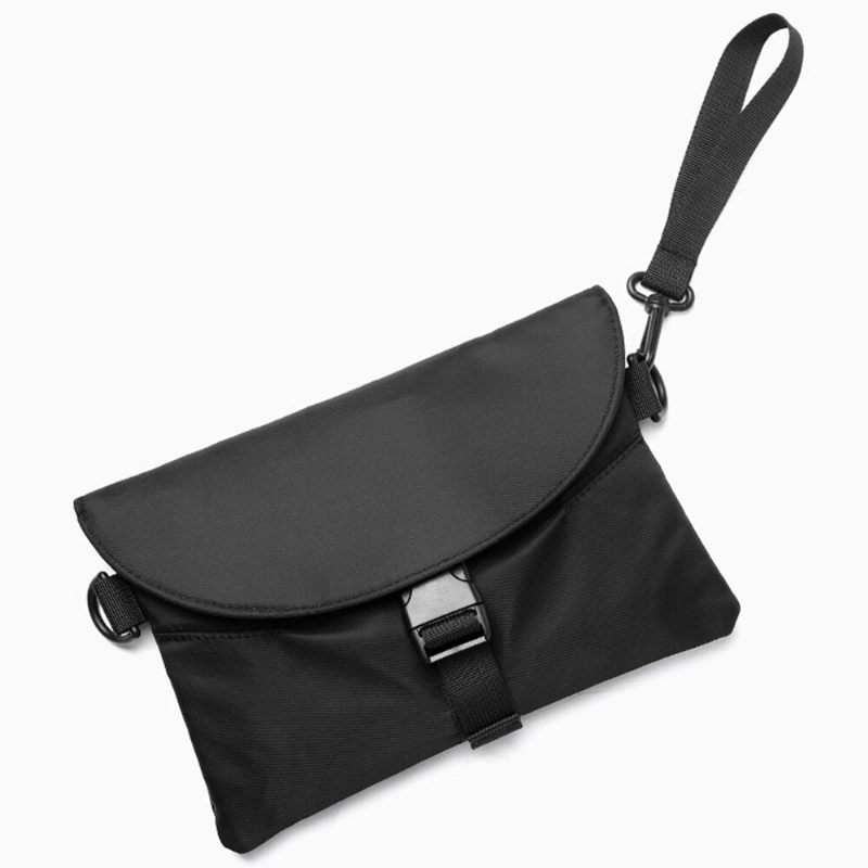 Mænd Messenger Bag Oxford Crossbody Tasker Business Soft Håndtasker Mini Håndtaske - Sort