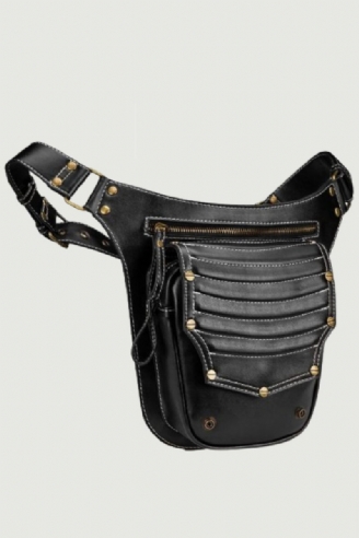 Punk Taske Kvinde Retro Outdoor Dame Trend Messenger Herre Skuldertaske Fanny Pack Ben Pouch Bum Bag Taljetaske