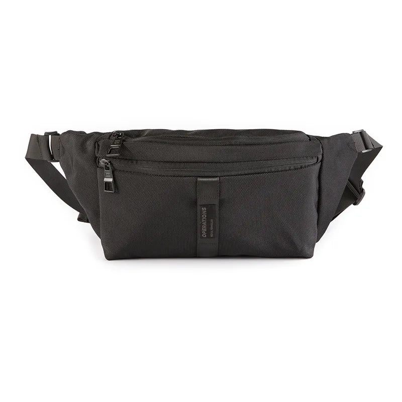 Rejsebrysttasker Til Mænd Causal Outdoor Shoulder Man Bag Commuter Waist Herretaske - Grøn