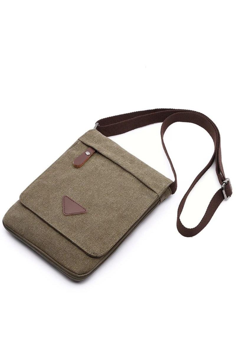 Solid Messenger Stærk Stof Vintage Style Crossbody Tasker