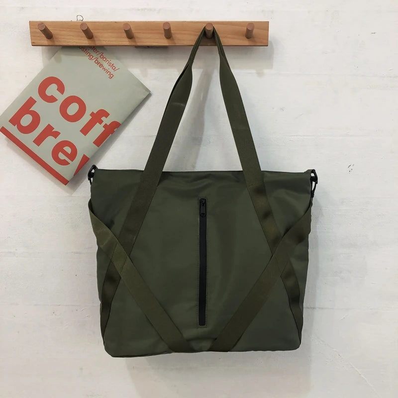 Dametaske Trend Kvindetaske Large Capacity Tote Bag Håndtaske - Sort